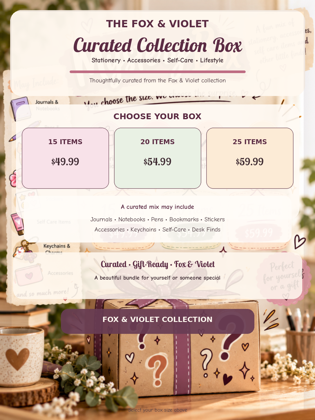 The Fox and Violet Curated Collection Box